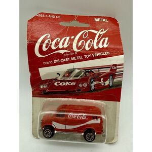 1988 Coca Cola Red Van  A Die-Cast‎ Metal Toy Vehicle Hartoy Vintage